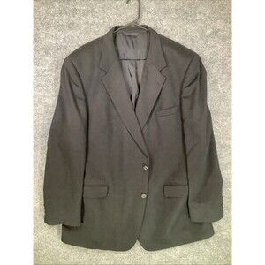 Brooks Brothers Pure Cashmere Blazer Black Men’s Size 48R Made USA Jacket